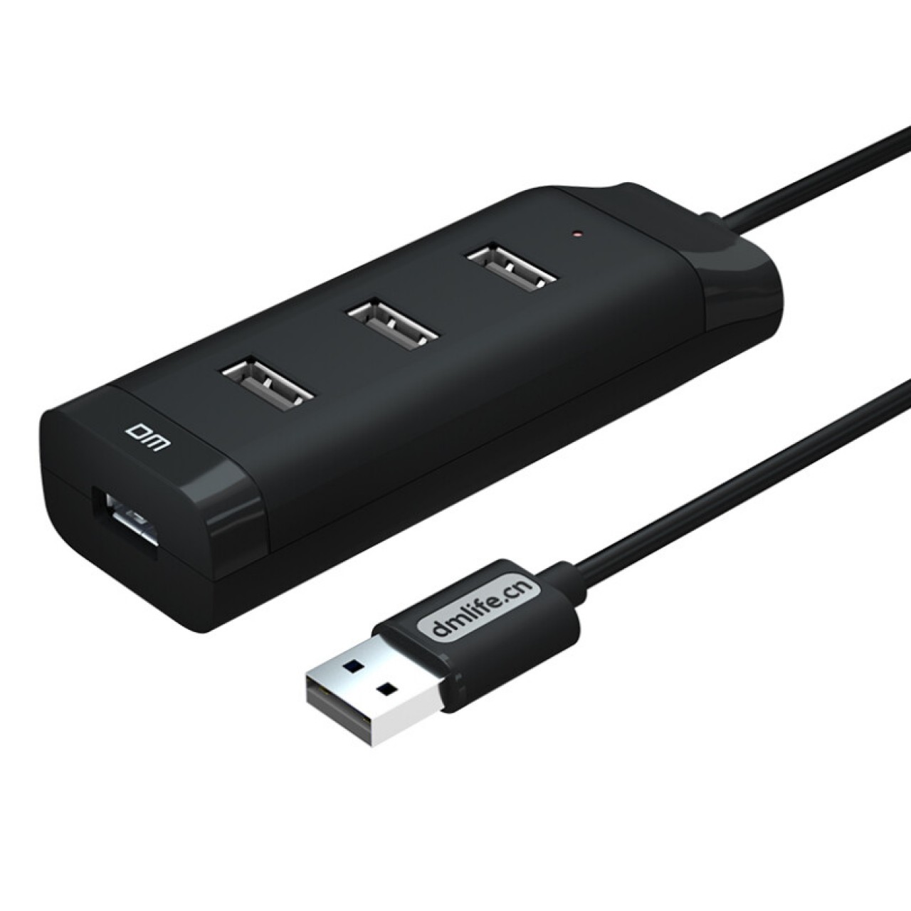 DM大迈CHB006 USB2.0分线器 四合一高速扩展坞 1.2米