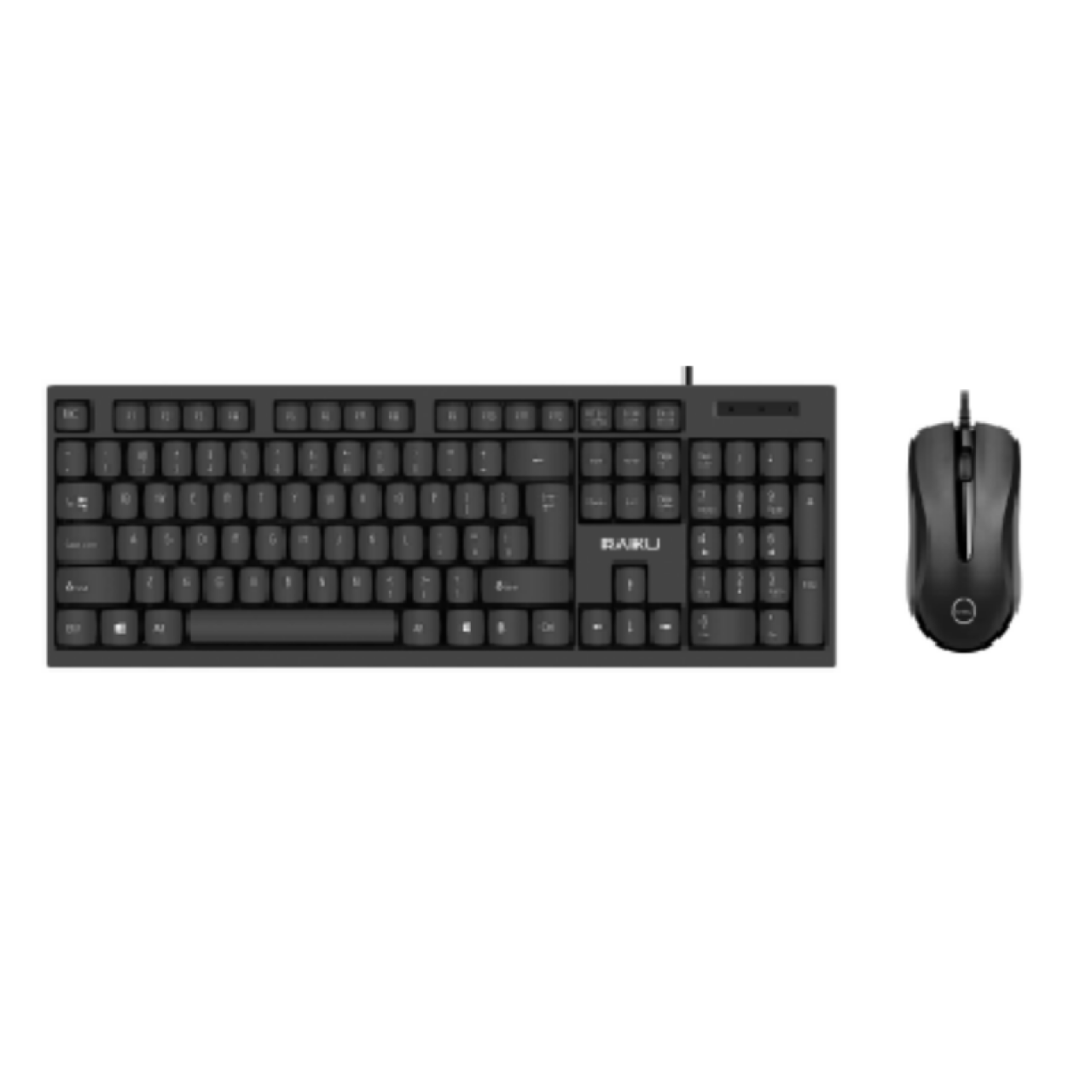 雷魁LK100 U+U键鼠办公套装黑色		