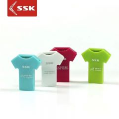 SSK飚王T恤单口读卡器支持TF卡
